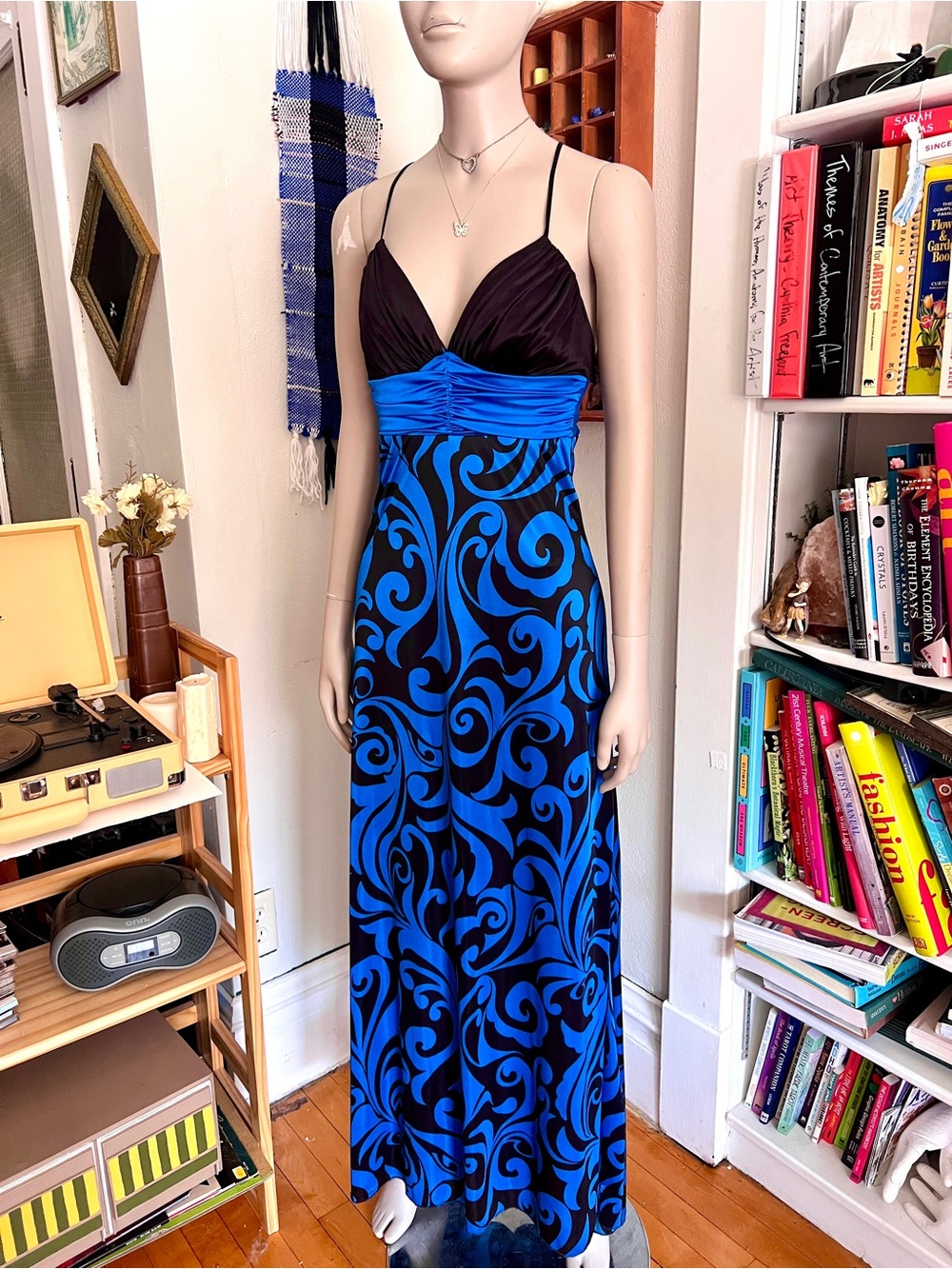 90s Silky Whimsigoth Gown